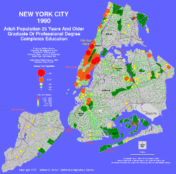 New York Higher Education Attainment Map